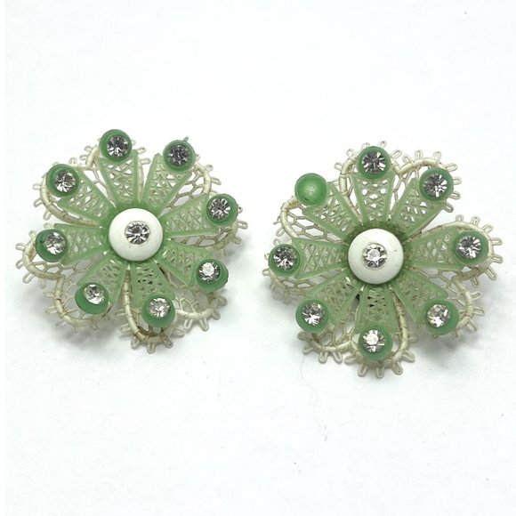 Vintage Western Germany Flower Earrings